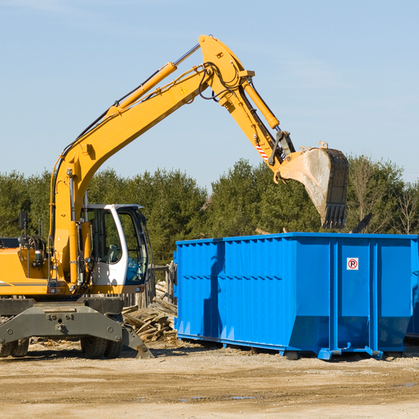 what are the rental fees for a residential dumpster in Talmage